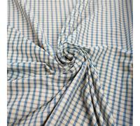 Tartan Check Shirting Fabric, Polyester Cotton Viscose Blend, 150cm Wide, Multiple Colours, Supplied by the Metre or as Sample (Royal, Per Metre (as one Continuous Length))