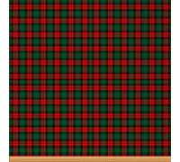 Tartan Check Upholstery Fabric by The Yard, Christmas Theme Plaid Geometric for Chairs, Farmhouse Gingham Grid Decorative Waterproof Outdoor Fabric, 2 Yards (L184*W150cm), Green Red