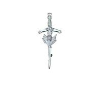 Tartan City TC Scottish Thistle Sword Kilt Pin Finish Accessory (Silver)