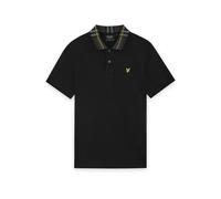 Tartan collar polo shirt Lyle & Scott Noir XS