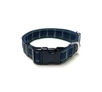 Tartan Dog Collar 25mm Wide Adjustable Comfortable Collar Small Medium Large All Dog Breeds (Small (10" - 16"), 2. Campbell)