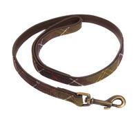 Tartan dog leash Taupe brown one size