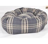 Tartan - Donut Pet Beds. 4 Colours & 4 Colors Comfortable Dog Bed, Great Seller, (Burgundy Check, Small (24"))