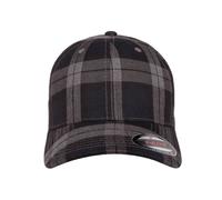 Tartan Plaid Cap Flexfit by Yupoong Black S/M