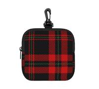 Tartan Plaid Scottish, Square Zipper Storage Bag, Neoprene Coin Purse, Small Wallets, Change Pouch, Change Purse