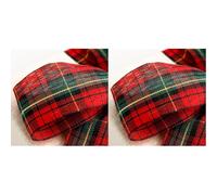 Tartan Ribbon 38mm x 15m (Pack of 2)