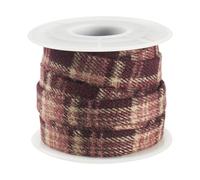 Tartan Ribbon Red Gingham Ribbon 3/8 Inch Checkered Plaid Ribbons Burlap Plaid Ribbons for Gift Wrapping, Hair Bows, Picnic Decor, Wedding Bouquet Packing 5 Yards