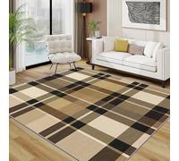 Tartan Rugs Living Room Large 160x230 - Highland Check Classic Retro Bedroom Rug, Buffalo Plaid Washable Non Slip Low Pile Carpet, Tartan Home Decor