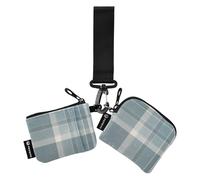Tartan Scotland Plaid Women's Change Wallet Card Cases Small Portable Credit Card Wallet Case with Wristle Strap for Men Women 2 Packs, Tartan Scotland Plaid, One Size