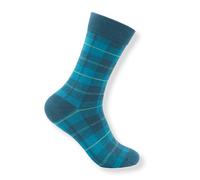 Tartan Studio Wallace Green Tartan Socks Combed Cotton Blend | Classic Clan Plaid Design | UK 7-11