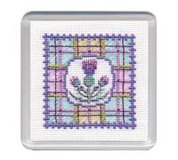 Tartan Thistles Coaster Cross Stitch Kit