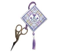 Tartan Thistles Scissor Keep - Cross Stitch Kit