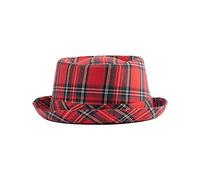 Tartan Traditions Royal Stewart Green Tartan Pork Pie Hat (Royal Stewart, M)