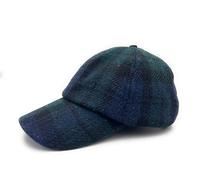 Tartan Tweeds Harris Tweed Men's Baseball Cap Adjustable Hat (Black Watch)