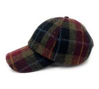 Tartan Tweeds Harris Tweed Men's Baseball Cap Adjustable Hat (Rust Check)