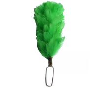 Tartancity Glengarry Balmoral Cap Plume Feather Hackle - Highland Wear Accessory 6" (15cm) - Scottish Hat Hackles - GREEN