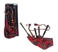 Tartancity Kids Playable Bagpipe in Royal Stewart Tartan - Junior Child's Bagpipe With 2 Reeds