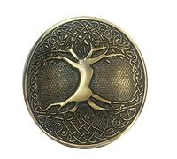 Tartancity KILT BELT BUCKLE CELTIC TREE OF LIFE CIRCULAR ANTIQUED FINISH HIGHLANDWEAR KILTS