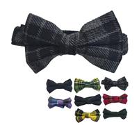 Tartancity Men's Bow Tie - Classic & Elegant Design, Perfect for Formal, Weddings, and Special Occasions (Grey Watch)