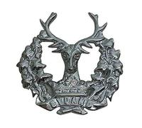 Tartancity Scottish BYDAND Gordon Highlander's Cap Badges/Glengarry Hat Badge Pin Silver/Military