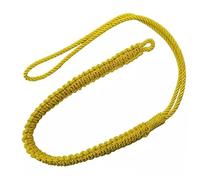 Tartancity TC British Royal Army Ceremonial Silk Shoulder Lanyard Cord - WWI WWII Officer Parade Dress Regiments Cords (Yellow)