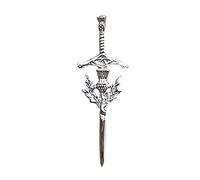 Tartancity Thistle Badge Kilt Pin Chrome Finish 4"/ Scottish Highland Men Kilt Pins Silver
