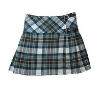 Tartanista 20 Inch Blue Muted Stewart Pleated Kilt Skirt - Size UK 22