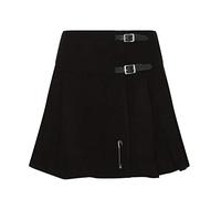 Tartanista Black 16.5 inch Mini Kilt/Minikilt Skirt - Size UK 24