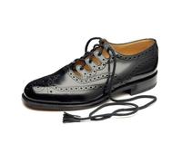 Tartanista Ghillie Brogue Shoes Size 9 Black