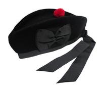 Tartanista Glengarry Military Cap Plain Black 56