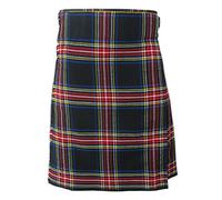Tartanista Mens Black Stewart Tartan Value Kilt 52W 24L