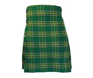 Tartanista Mens Irish Heritage Green Tartan Value Kilt 30W 24L