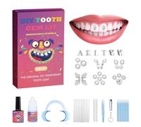 Tartar Set, Tartar Set with Light, 125-Piece Professional DIY Gemstone Set for Teeth, Gemstone Set for Dental Jewelry 2024 (1)