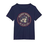 Tartaria Design for Tartarian History, Mud Flood Researchers T-Shirt, Women's Plus, Navy Blue, 6X