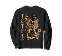 Tartaria Griffin Heraldic Art - Myth Inspired Ancient Style Sweatshirt