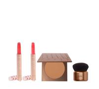 tarte Summer Radiance Bronzer & Cherry Crush Lips 4 Piece Set LIGHT MEDIUM