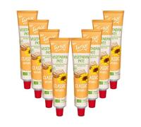 Tartex Organic Classic Pate 200g | Vegetarian Nutritional Yeast Spread | Organic, Plant-Based Sandwich, Crackers & Toast Pâté |(Pack of 8) from SuperfoodUK