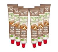 Tartex Organic Mushroom Pate 200g | Vegetarian Nutritional Yeast Spread | Organic, Plant-Based Sandwich, Crackers & Toast Pâté |(Pack of 6) from SuperfoodUK