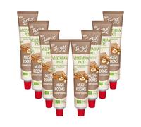 Tartex Organic Mushroom Pate 200g | Vegetarian Nutritional Yeast Spread | Organic, Plant-Based Sandwich, Crackers & Toast Pâté |(Pack of 8) from SuperfoodUK