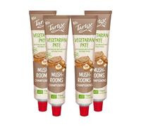 Tartex Organic Mushroom Pate 200g | Vegetarian Nutritional Yeast Spread | Organic, Plant-Based Sandwich, Crackers & Toast Pâté |(Pack of 4) from SuperfoodUK