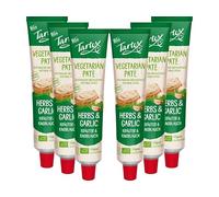 Tartex Organic Yeast Pate with Herb & Garlic 200g | Vegetarian Nutritional Yeast Spread | Organic, Plant-Based Sandwich, Crackers & Toast Pâté |(Pack of 6) from SuperfoodUK