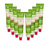 Tartex Organic Yeast Pate with Herbs 200g | Vegetarian Nutritional Yeast Spread | Organic, Plant-Based Sandwich, Crackers & Toast Pâté |(Pack of 8) from SuperfoodUK