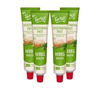 Tartex Organic Yeast Pate with Herbs 200g | Vegetarian Nutritional Yeast Spread | Organic, Plant-Based Sandwich, Crackers & Toast Pâté |(Pack of 4) from SuperfoodUK