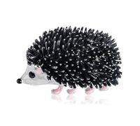 TARTIERY Hedgehog Brooch Pin, Black Eyed Hedgehog Shape Brooch Pin Fashion Jewelry, An Christmas Stocking Filler For Him Or Her, Designed Handmade,Women Animal Jewelry Backpack Jacket Decor