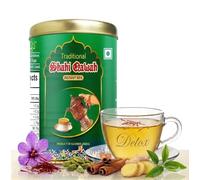 tarukh Kashmir Royal Saffron Kahwa Powder - Instant Green Tea Mix with Saffron & Spices | Traditional Himalayan Wellness Drink | Caffeine-Light Herbal Detox Tea for Relaxation & Immunity 150g