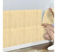 Tarwanear 30 Pack 3D Wall Panels 1.15 ft x 1.15 ft 3D Ceiling Tiles Peel and Stick 3D Wallpaper Self Adhesive Waterproof Foam Faux Wood Panels for Kitchen Bathroom Ceiling,Wood