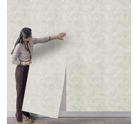 Tarwanear Beige Concrete Effect Wallpaper 53cm*9.5m Retro Distressed Textures Wallpapers Shabby Chic Matte Wall Paper for Living Spaces & Feature Walls,Fireplace Bedroom Hallway