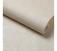 Tarwanear Beige Industrial Textured Concrete Effect Wallpaper Retro Stone Textures Wallpapers Shabby Chic Matte Wall Paper Roll for Living Spaces & Feature Walls