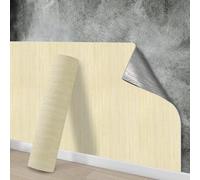 Tarwanear Concrete Look Tile Stickers 4 Roll 300x40cm Peel and Stick on Beige Tiles Self Adhesive Waterproof Oil Proof Wall Tiles Industrial PVC Stickers DIY Home Decor for Kitchen Bathroom