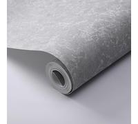 Tarwanear Dark Grey Industrial Textured Concrete Effect Wallpaper Retro Stone Textures Wallpapers Shabby Chic Matte Wall Paper Roll for Living Spaces & Feature Walls